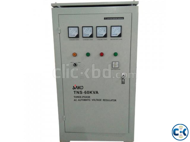 SAKO-AVR TNS-60 KVA AC Voltage Stabilizer Lift Model  large image 1