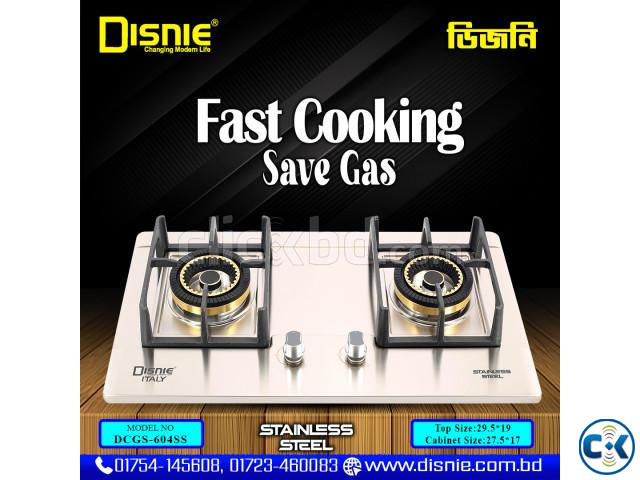 Disnie Automatic Gas Stove Five Burners- DCGS-604SS large image 0