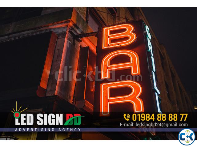 LED Sign Board Neon Sign Board SS Sign Board Name Plate large image 2