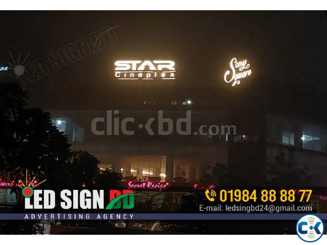 Acrylic Letter LED Sign 3D Sign Letter Arrow Sign Board large image 2