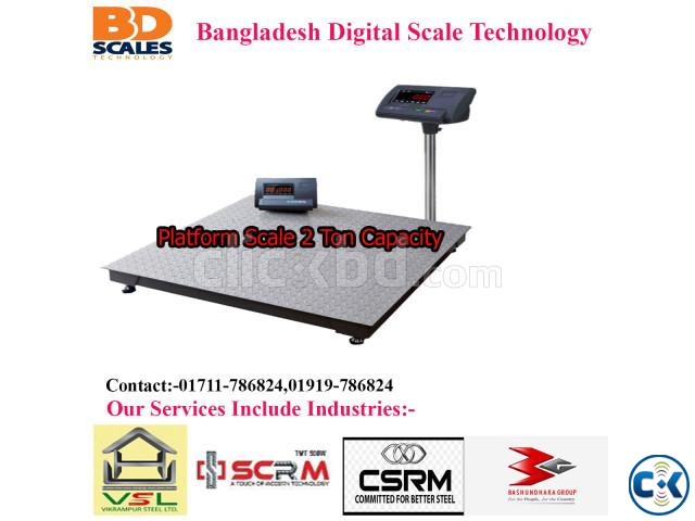 Digital Platform Scale 2 Ton Capacity large image 0