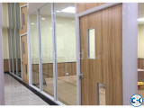 Small image 2 of 5 for Demountable Soundproof Office Partition Double Glass Fixed | ClickBD