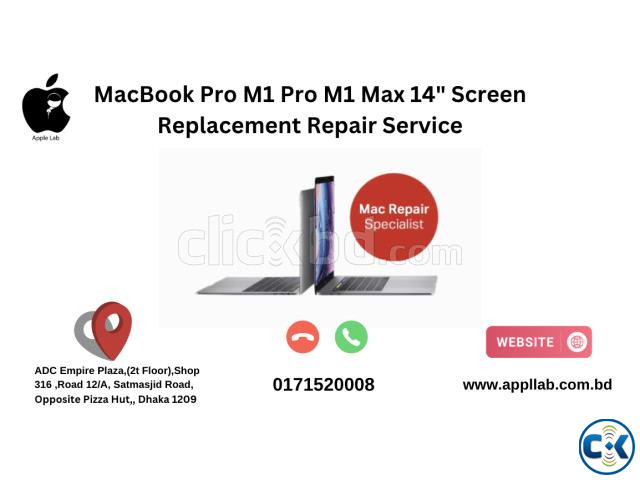 MacBook Pro M1 Pro M1 Max 14 Screen Replacement Repair Serv large image 0