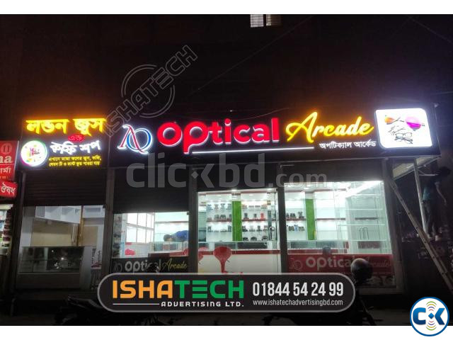 Acrylic High Letter LED Sign 3D Sign Letter Arrow Sign large image 2