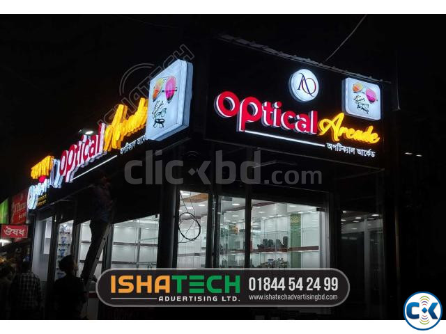 Acrylic High Letter LED Sign 3D Sign Letter Arrow Sign large image 3