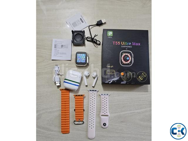 T55 Ultra Max Smart Watch With Earpods Watch 8 large image 2