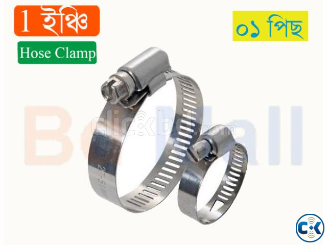 high quality 1 piece stainless steel clamp for hose pipe large image 1