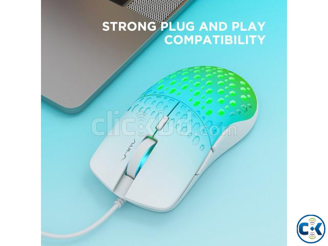 AULA S11 Pro Wired Gaming White Color Mouse large image 2