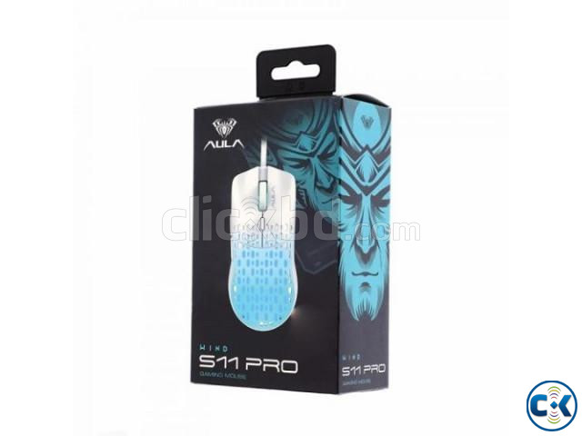 AULA S11 Pro Wired Gaming White Color Mouse large image 3