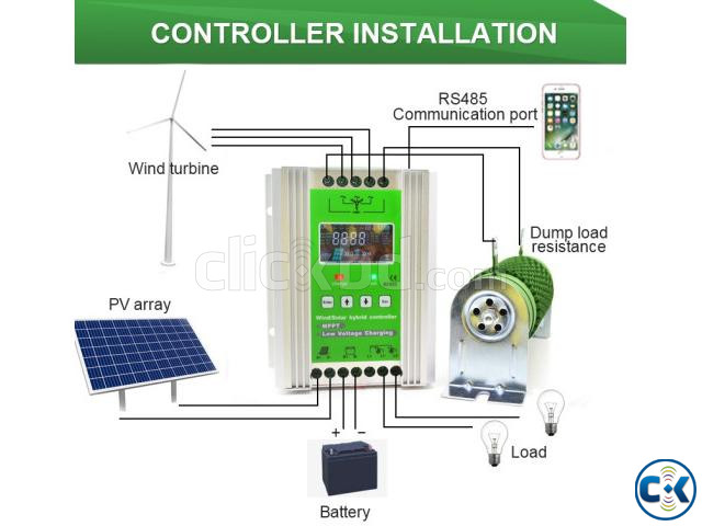 MPPT Solar Hybrid Charge Controller with Wi-Fi Control large image 3