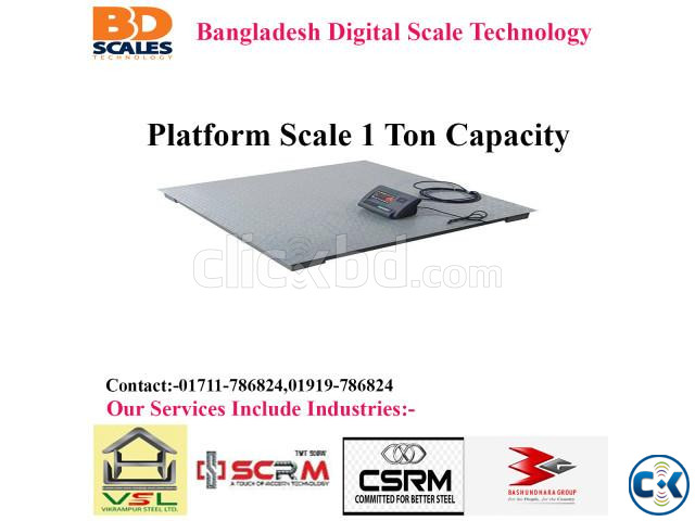 Digital Platform Scale 2 Ton Capacity large image 1