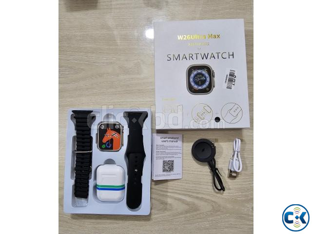 W26 Ultra Max Smart Watch With Earpods Watch 8 large image 2