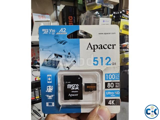 Apacer 512GB Micro A2 Class10 Memory Card with Adapter large image 0