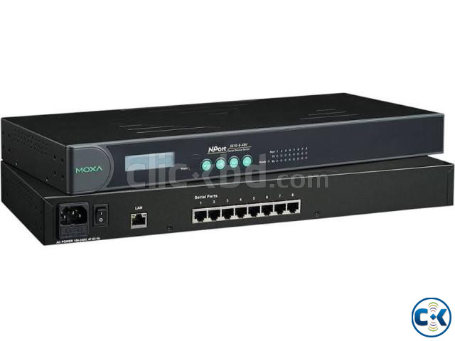 MOXA NPort 5610-8 Serial to Ethernet Rackmount server large image 0