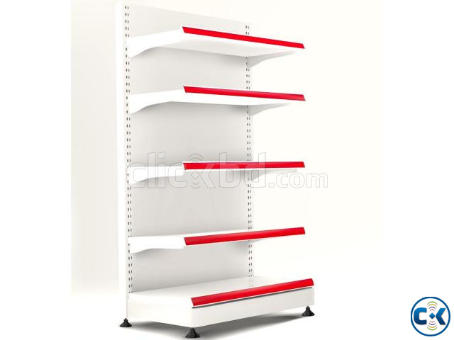 Adjustable Display Rack Wall Gondola Pharmacy Rack. large image 0