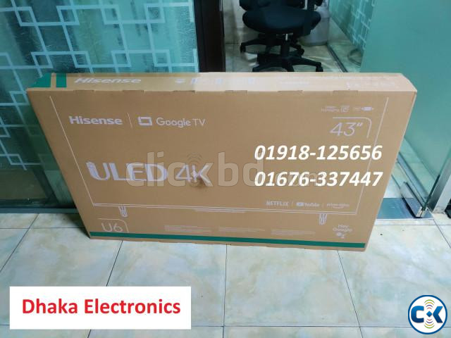 Hisense 43 inch 43U6F3 4K ULED Google TV Official large image 0