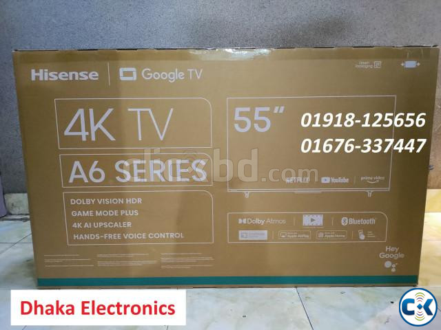 Hisense 55A6F3 55 inch UHD 4K Google TV Price BD Official large image 0