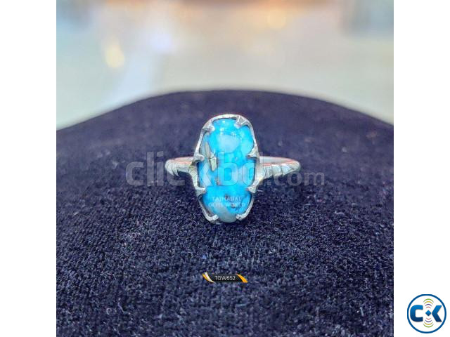 Latest Turquoise Silver Rings large image 1