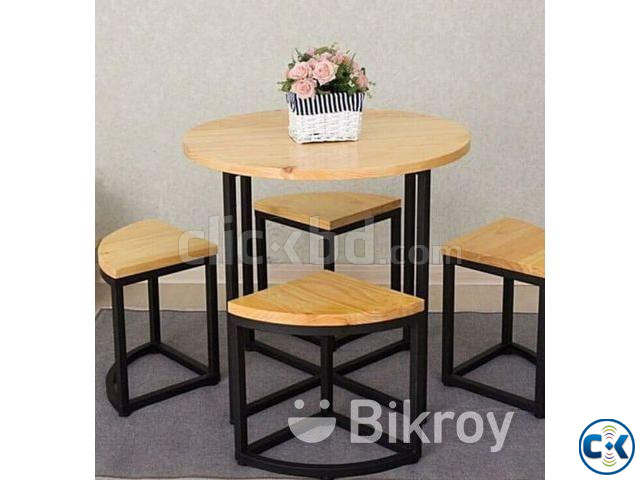 5 in 1 Table chair set - 01 large image 1