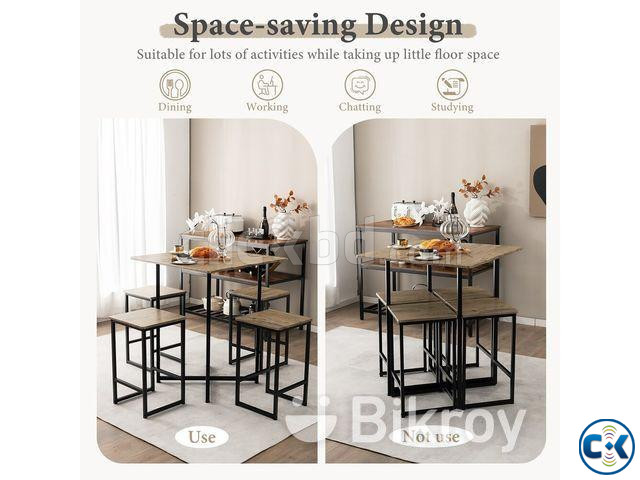 ART New Design 5 in 1 Table chair set - 03 large image 0