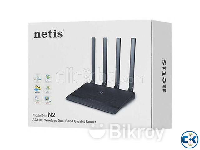 Netis N2 AC1200 Dual Band 4 Antenna Gigabit Router large image 0