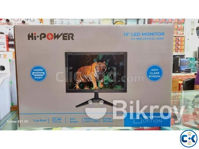 Hi Power 19 inch LED Wide Monitor HDMI PORT large image 0