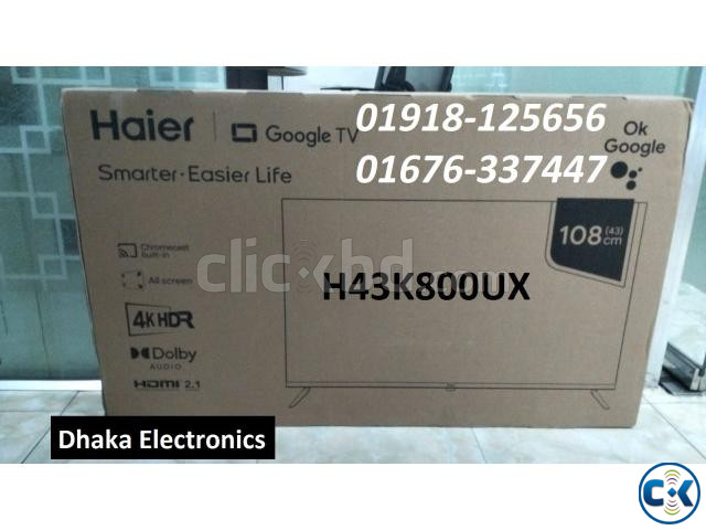Haier H43K800UX 43 inch 4K Google TV Price BD Official large image 0