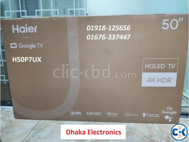 Haier H50P7UX 50 inch HQLED 4K Google TV Price BD Official large image 0