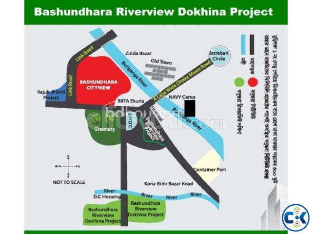 3 katha plot in in B Block of Bashundhara Riverview project large image 2