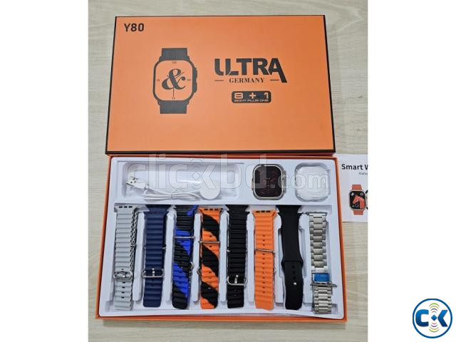 Y80 Ultra Smartwatch 8 Belt Watch Cover Bluetooth Calling large image 2