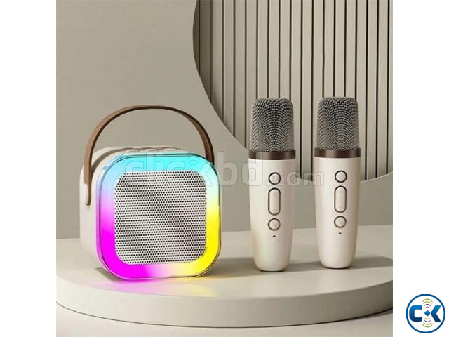 K12 RGB Wireless Karaoke Bluetooth Speaker With Two Micropho large image 1