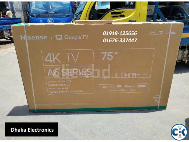 Hisense 75A6F3 75 inch UHD 4K Google TV Price BD Official large image 0