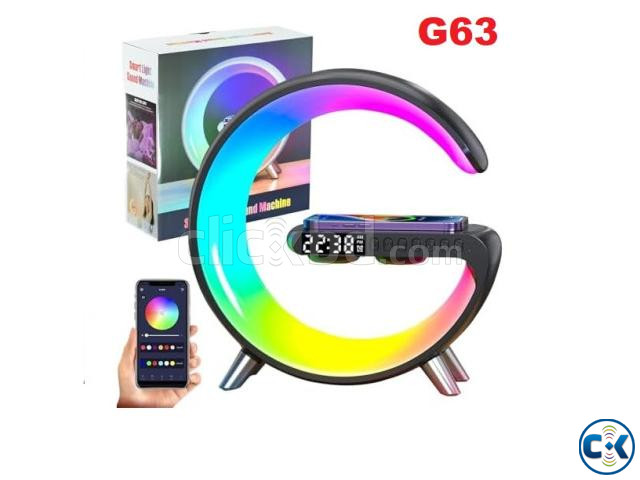 G63 Wireless Bluetooth RGB Speaker Wireless Charger Light large image 0