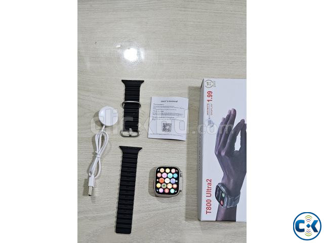 T800 Ultra 2 Smartwatch Bluetooth Calling Series 9 Silver large image 2