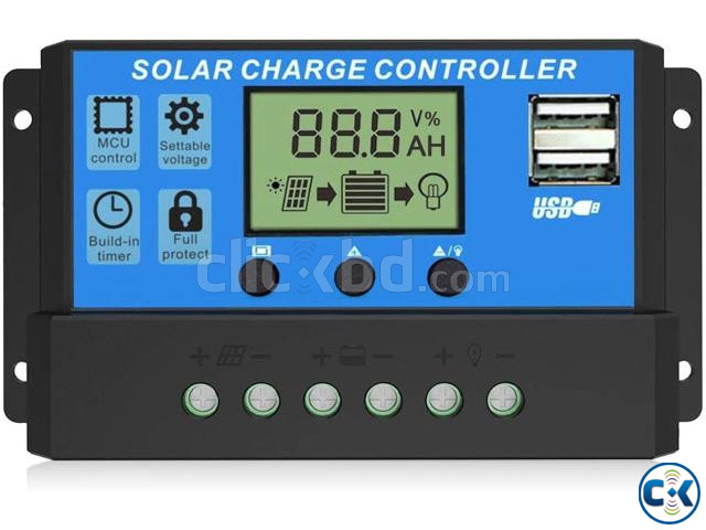 PWM Solar Charge Controller 10A with USB large image 0