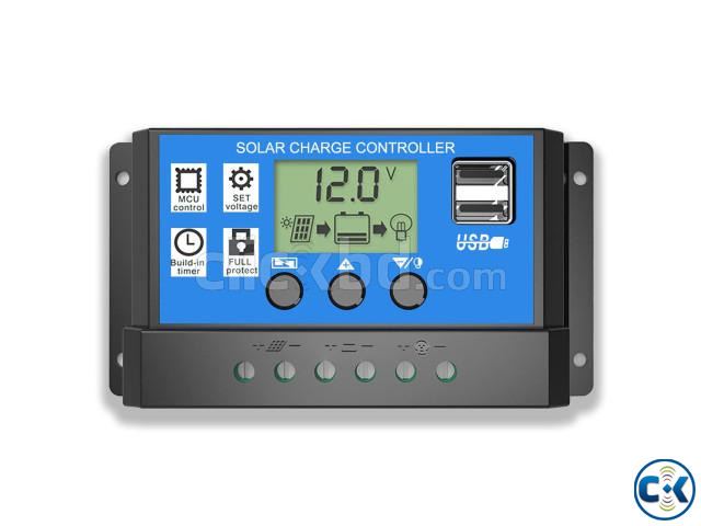 PWM Solar Charge Controller 10A with USB large image 2