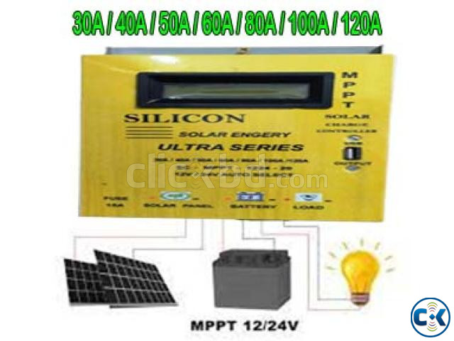 MPPT SOLAR CONTROLLER 30A TO 120A with USB large image 2