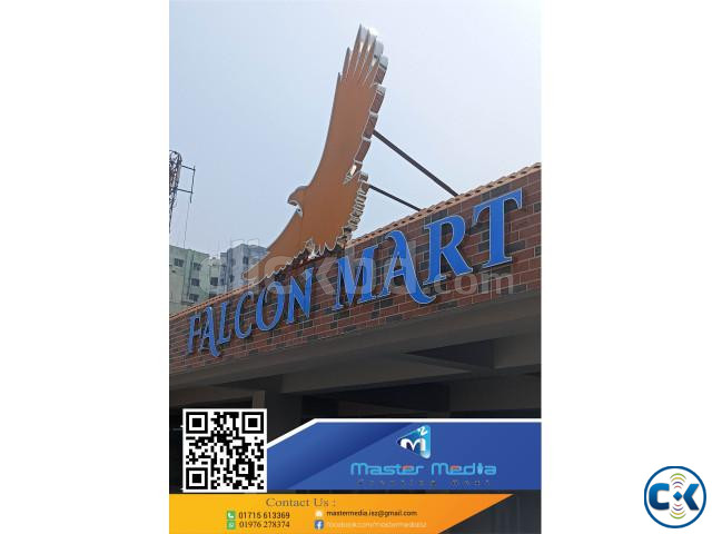 Bata Model 3D LED Latter Sign Panaflex Signboard Making large image 4