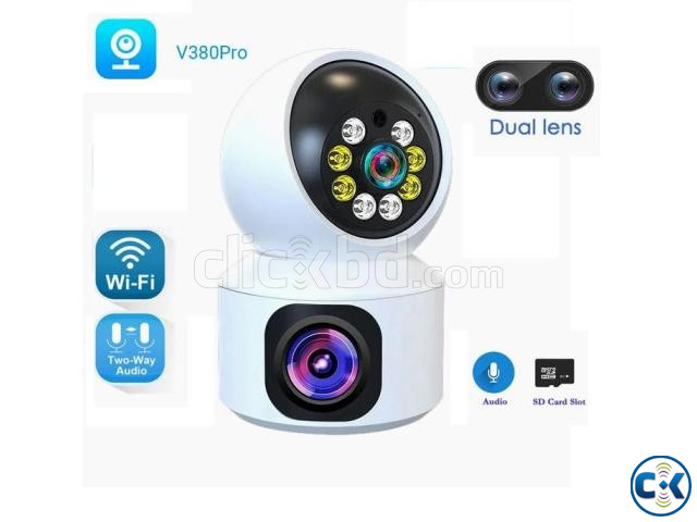 V380 Single Sim Wifi Camera Dual Lans 1080p Rotatable 360 large image 0