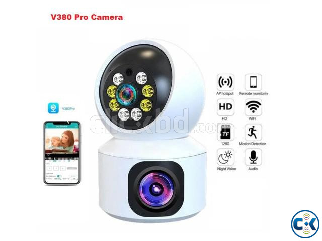 V380 Pro Dual Lans Wifi Camera 1080p Rotatable 360 large image 0