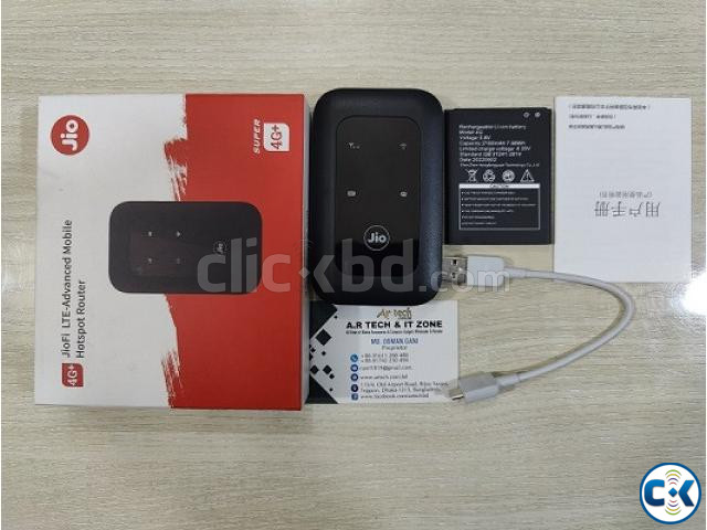 Jio MF800 4G Wifi Pocket Router 2100mAh Battery large image 1