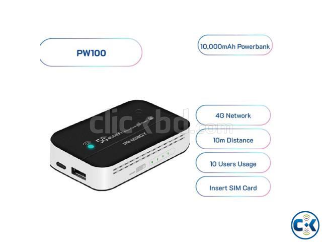 PW100 Power Bank 4G Pocket Router 10000mAh Battery 300Mbps large image 4