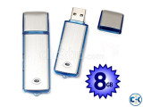 USB Voice Recorder 8GB Silver