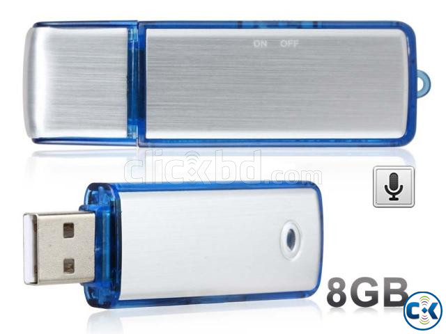 USB Voice Recorder 8GB Silver large image 3