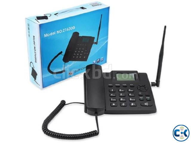 ZT600G Land Phone Dual Sim FM Radio Desk Phone large image 0