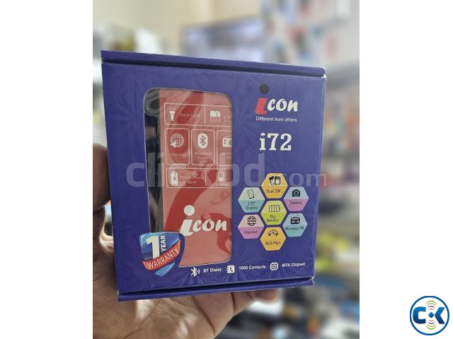 icon I72 Mini Card Phone Dual Sim Black large image 0