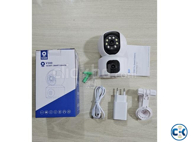 4G V380 Pro Sim Support Wifi Camera Dual Lans 1080p Rotatabl large image 1