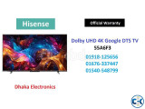 Hisense 55 inch 55A6F3 4K Google DTS TV Official