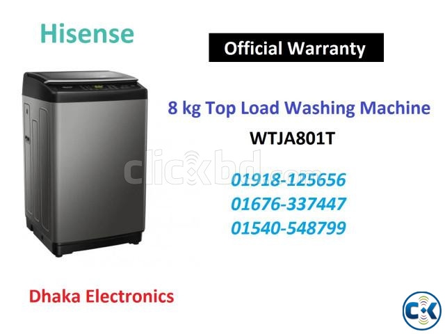 Hisense WTJA801T Top Load 8 KG Washing Machine Price BD large image 0