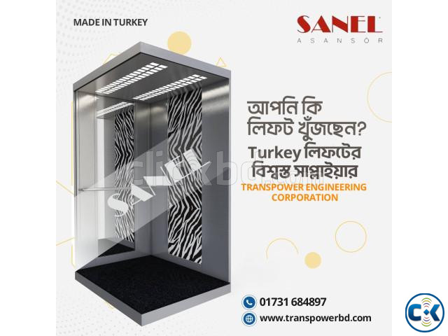 Sanel 450 Kg Passenger Elevator Brand Sanel-Turkey  large image 3